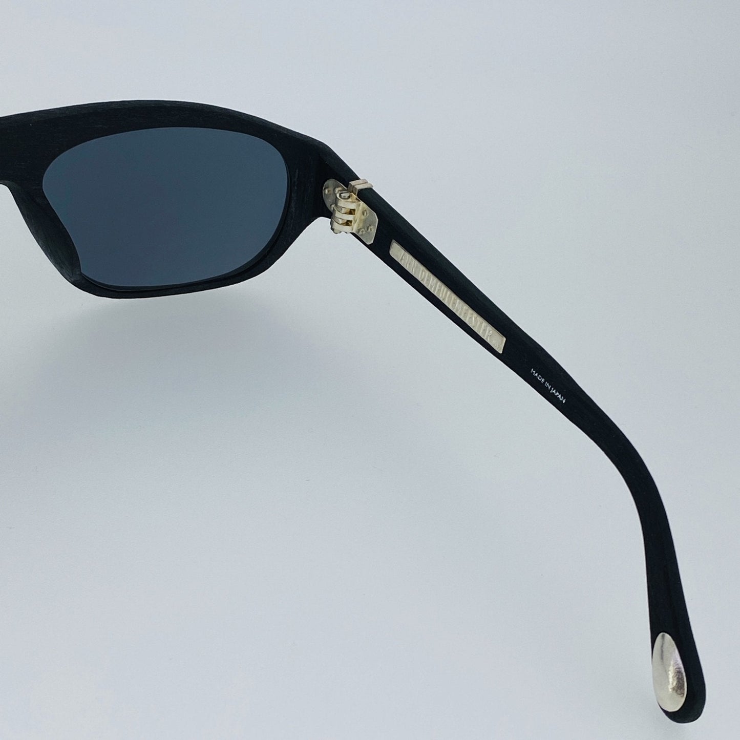 Ann Demeulemeester Men's Sunglasses Flat Top Black and Grey Mirror AD1C8SUN
