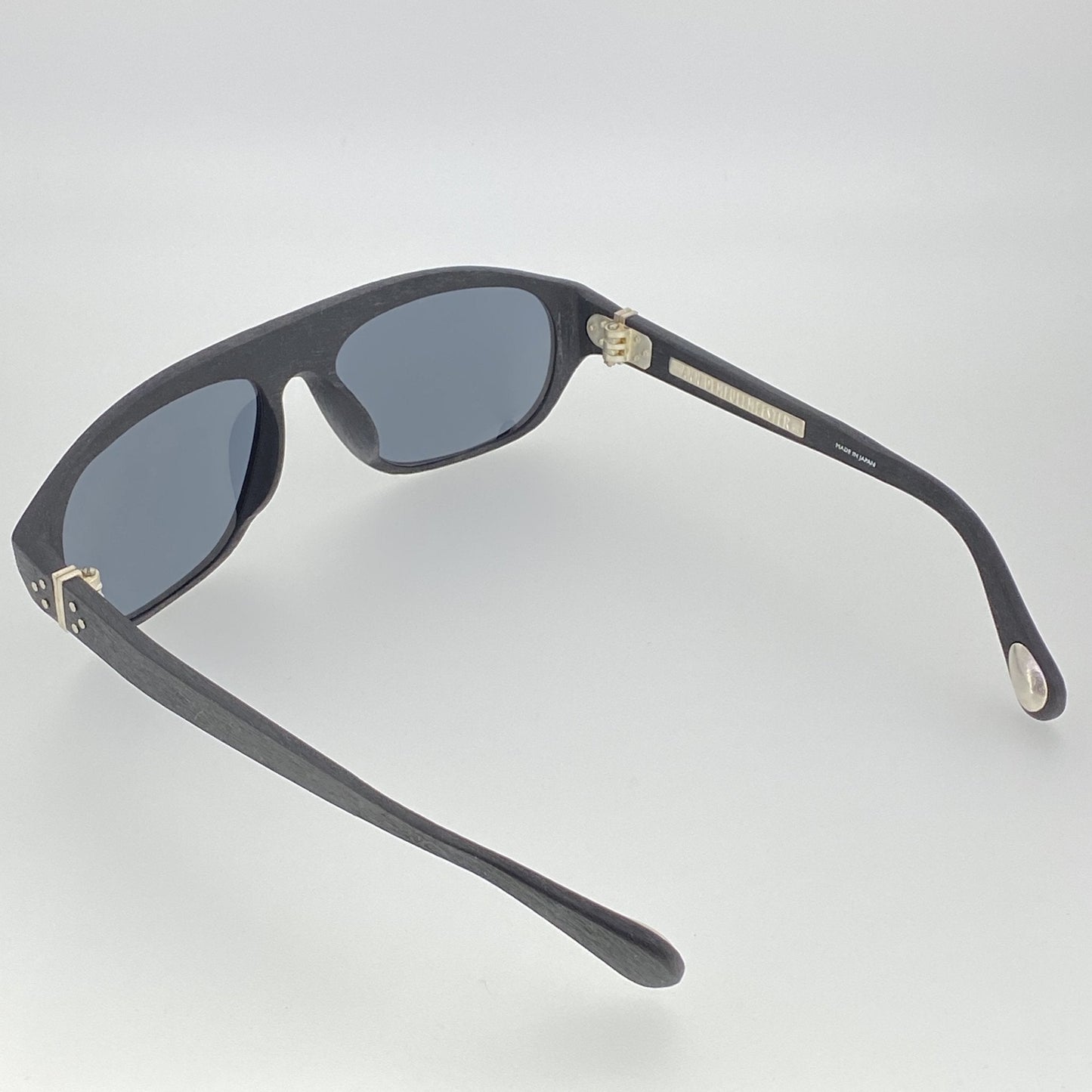 Ann Demeulemeester Men's Sunglasses Flat Top Black and Grey Mirror AD1C8SUN