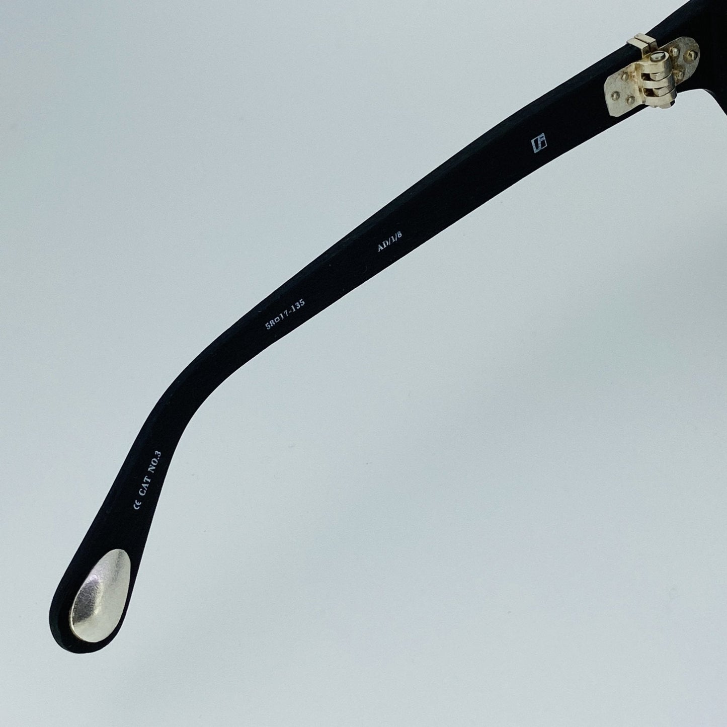 Ann Demeulemeester Men's Sunglasses Flat Top Black and Grey Mirror AD1C8SUN