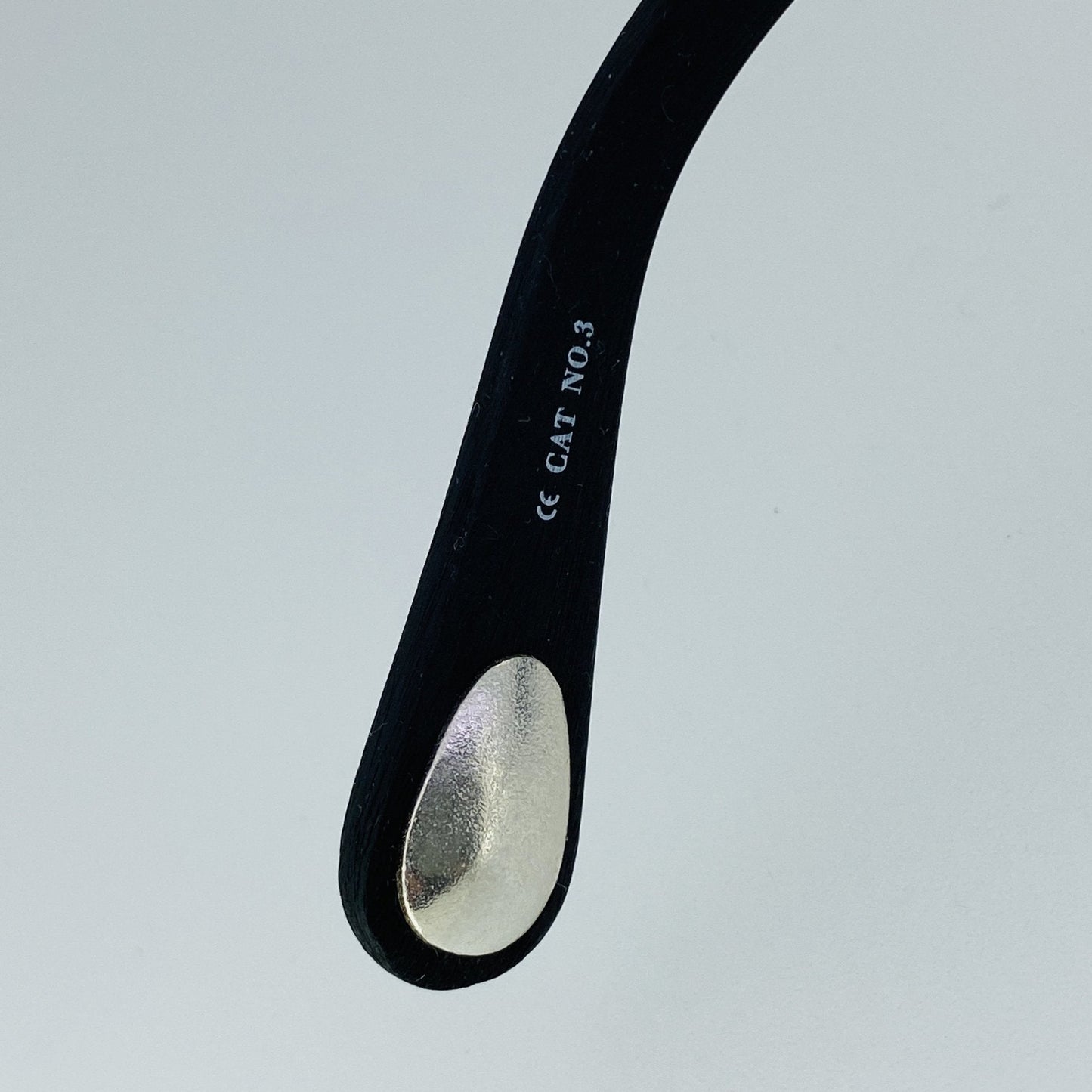 Ann Demeulemeester Men's Sunglasses Flat Top Black and Grey Mirror AD1C8SUN