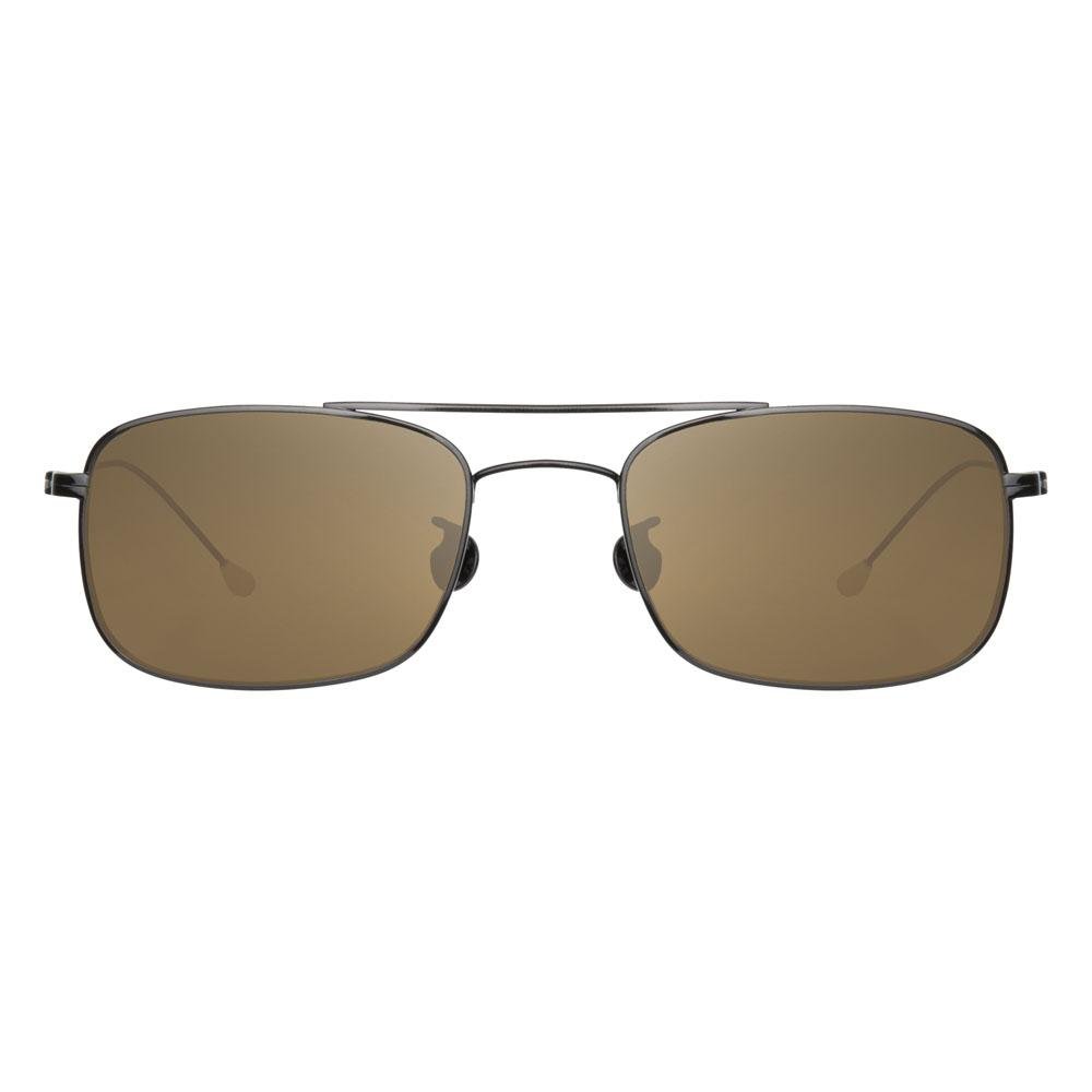 Ann Demeulemeester Men's Sunglasses Black Titanium and Bronze AD46C4SUN