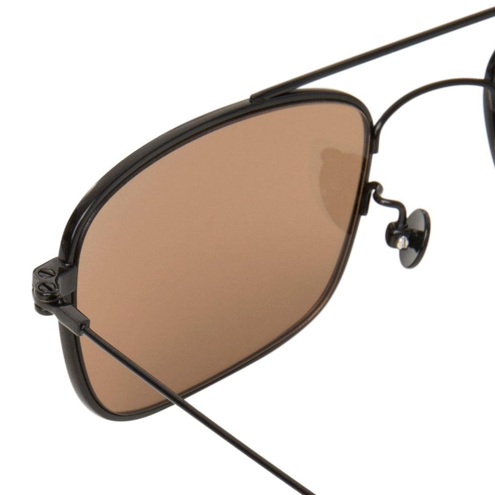 Ann Demeulemeester Men's Sunglasses Black Titanium and Bronze AD46C4SUN