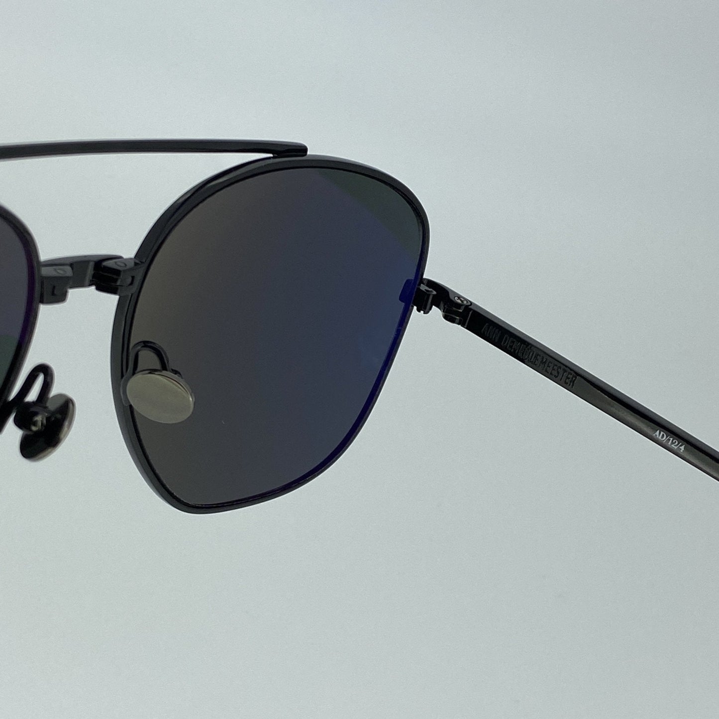 Ann Demeulemeester Men's Sunglasses Black and Grey AD12C4SUN