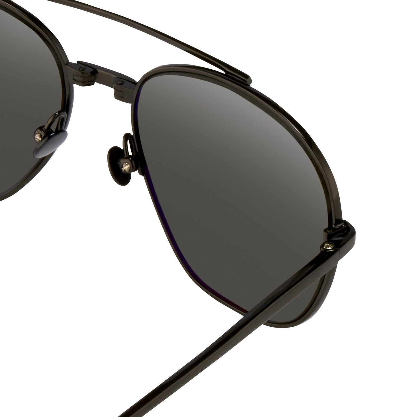 Ann Demeulemeester Men's Sunglasses Black and Grey AD12C4SUN