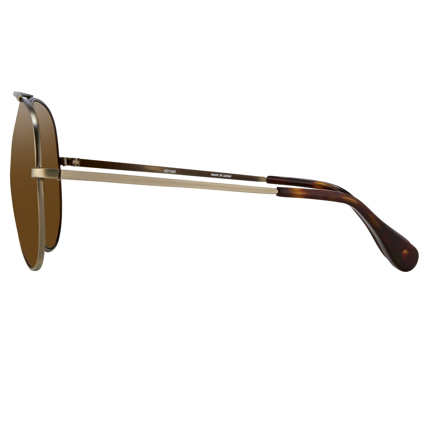 Ann Demeulemeester Men's Sunglasses Brushed Silver and Brown AD14C3SUN
