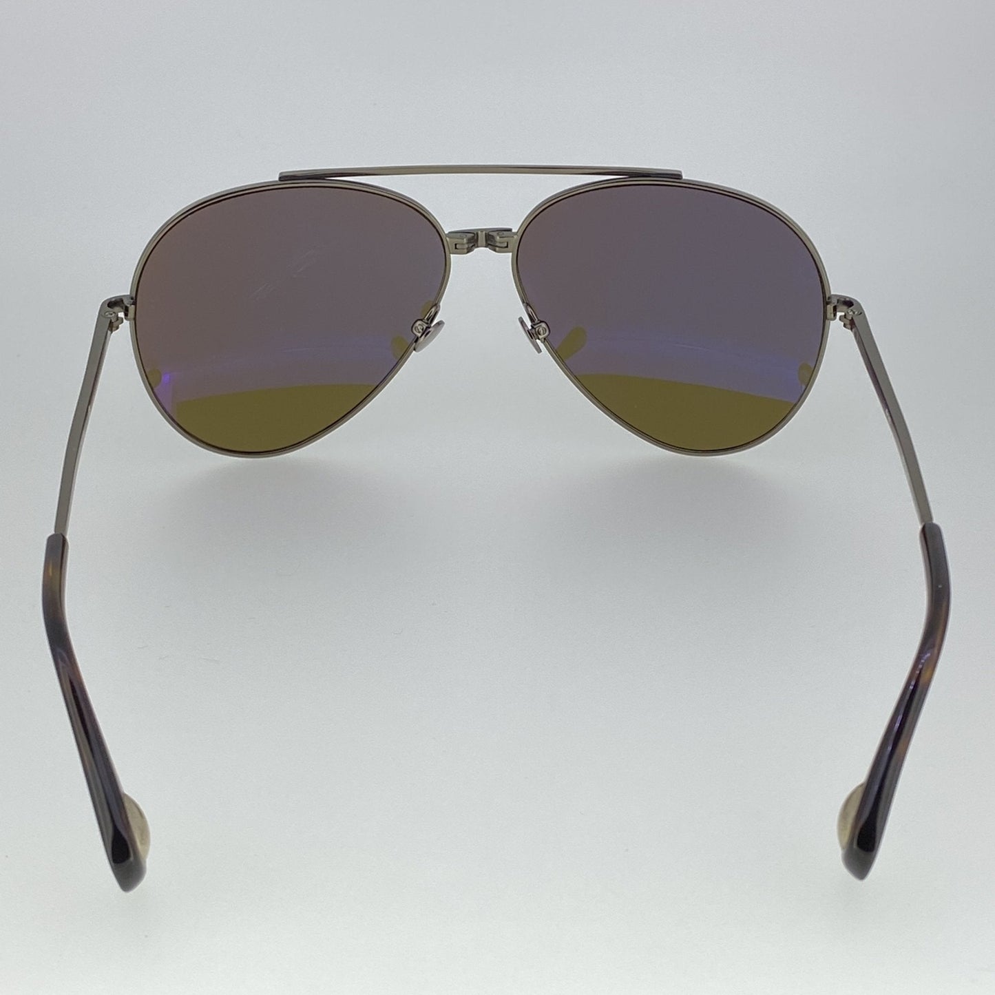 Ann Demeulemeester Men's Sunglasses Brushed Silver and Brown AD14C3SUN