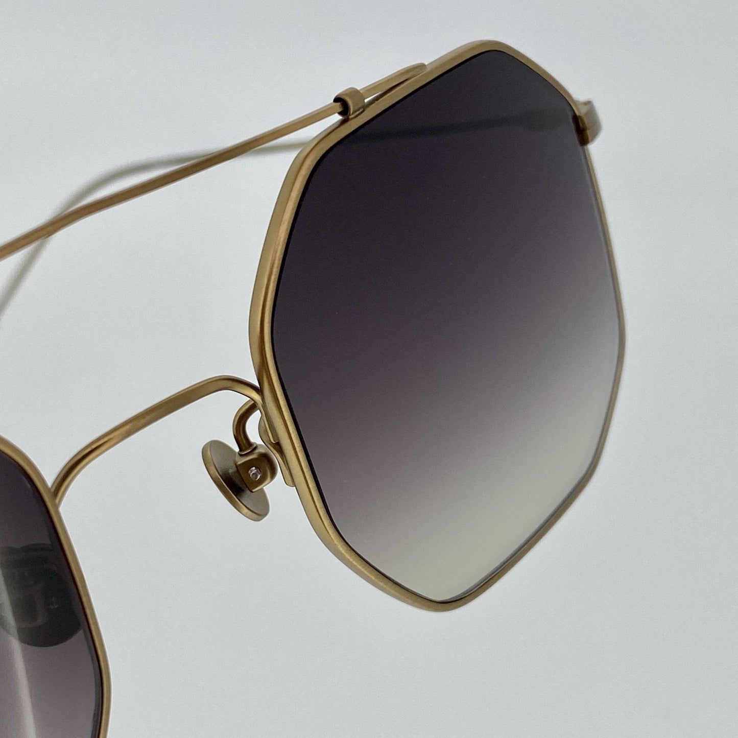Ann Demeulemeester Sunglasses Square Bronze and Grey