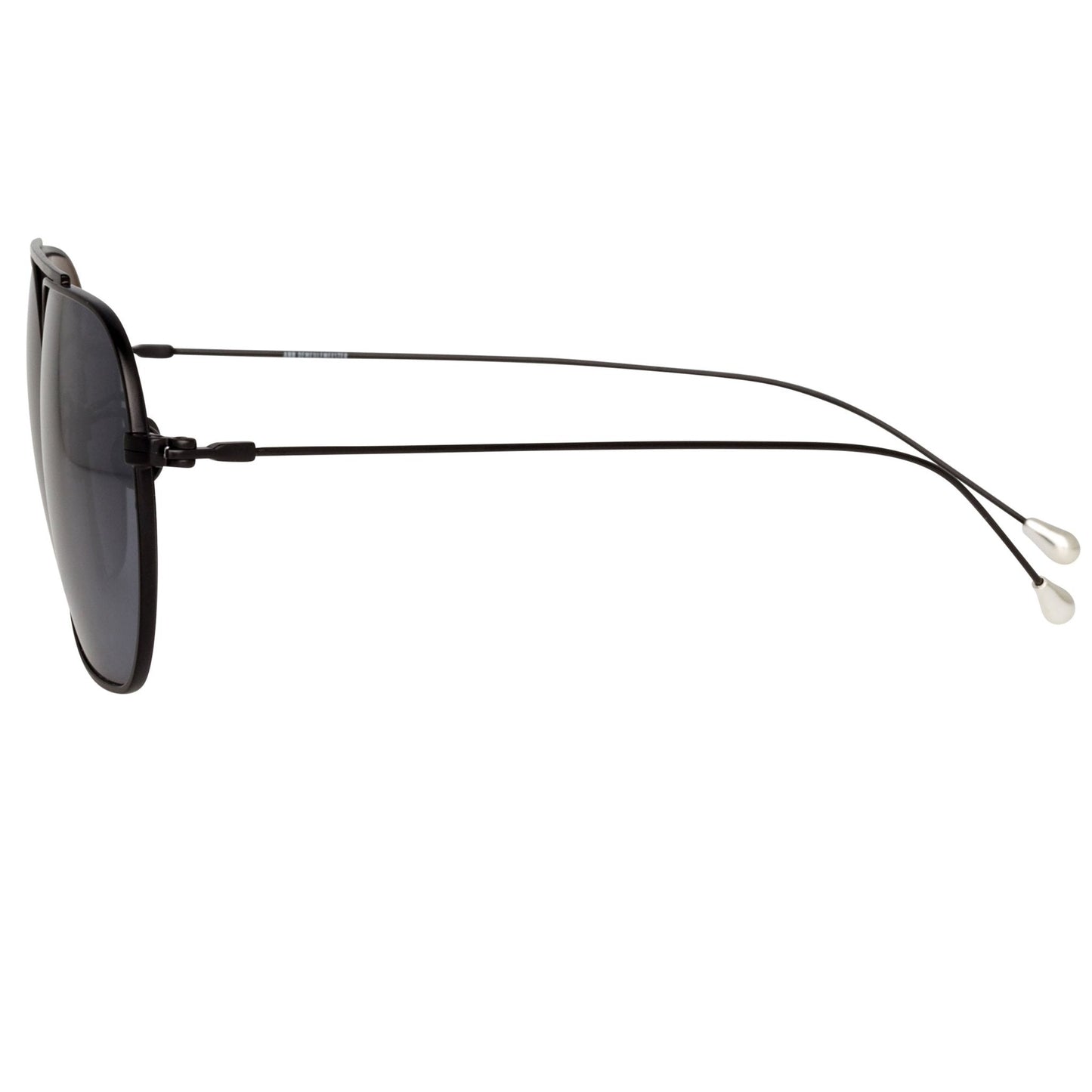 Ann Demeulemeester Men's Sunglasses Matte Black and Silver AD63C4SUN