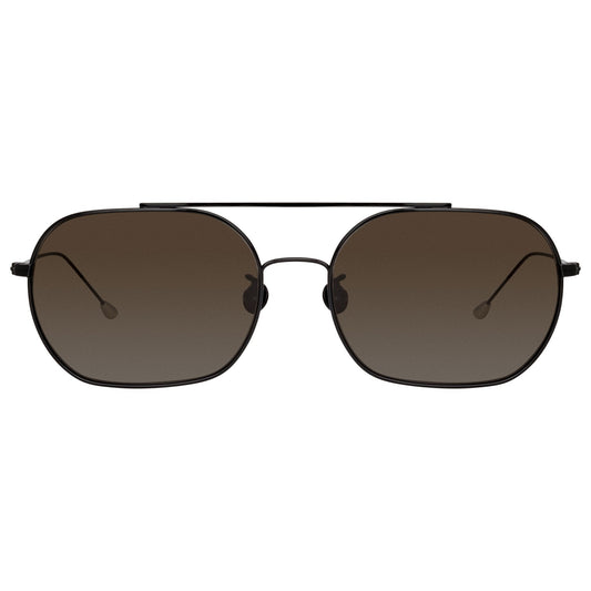 Ann Demeulemeester Sunglasses Shiny Black and Grey