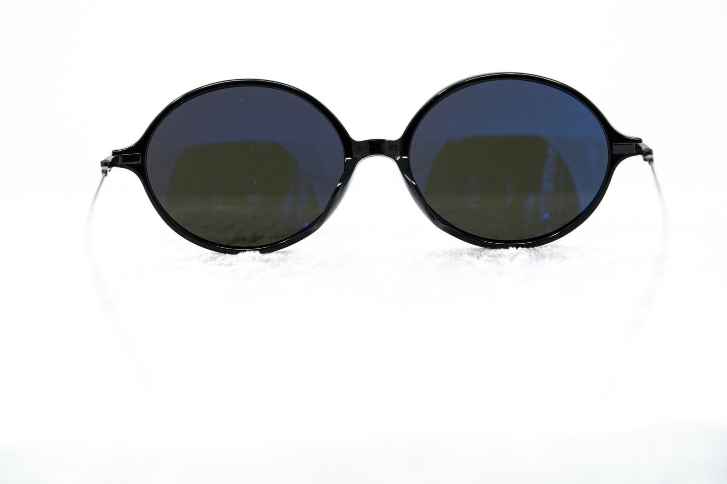 Ann Demeulemeester Sunglasses Oval Silver Black and Grey