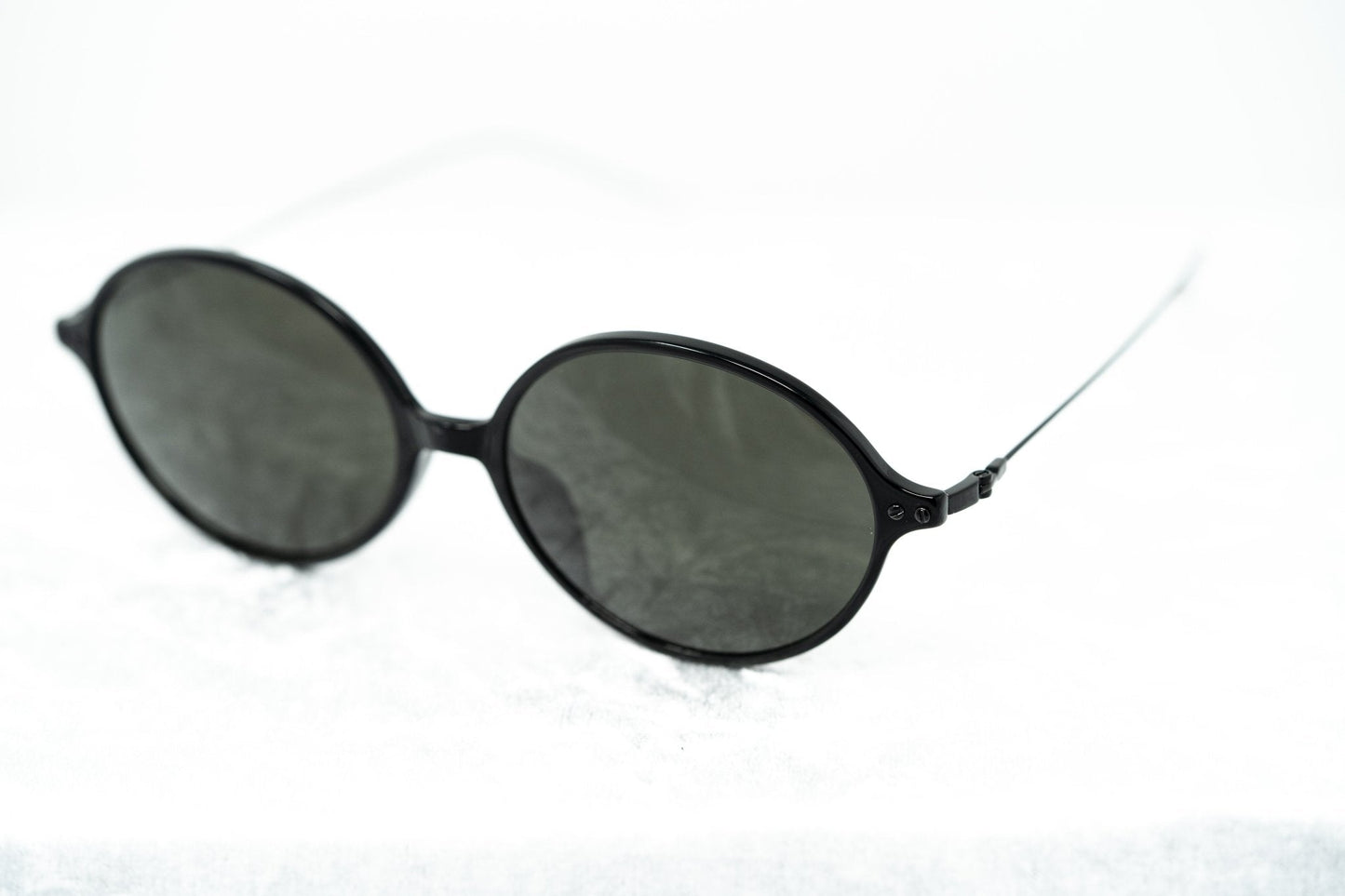 Ann Demeulemeester Sunglasses Oval Silver Black and Grey