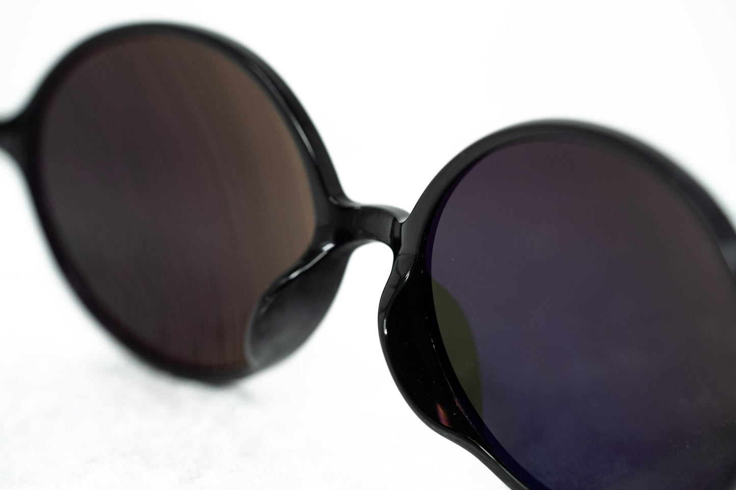 Ann Demeulemeester Sunglasses Oval Silver Black and Grey