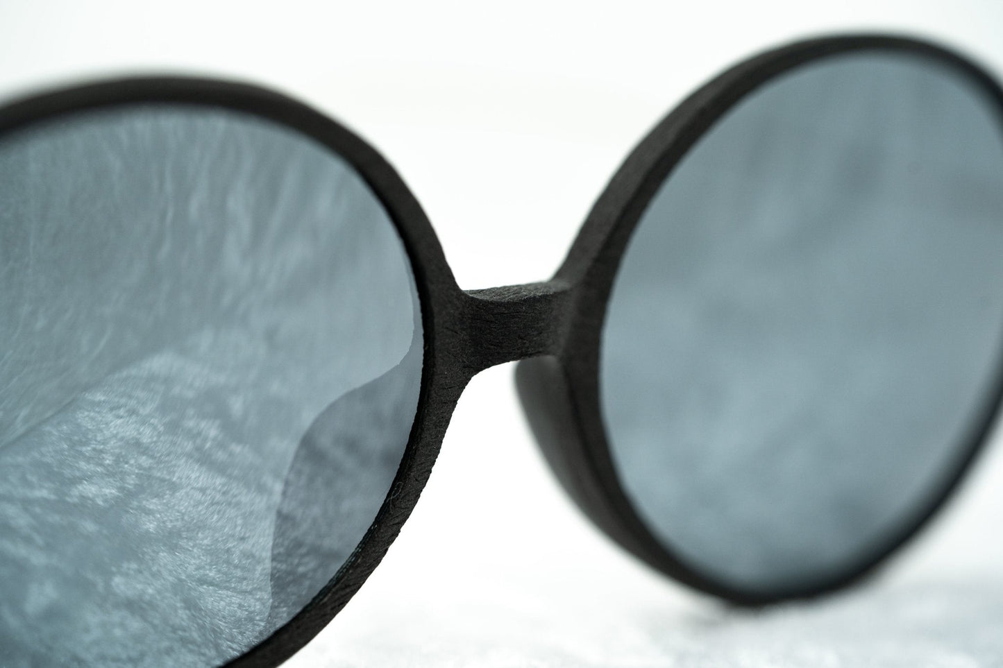 Ann Demeulemeester Sunglasses Oval Black and Grey Mirror AD64C2SUN
