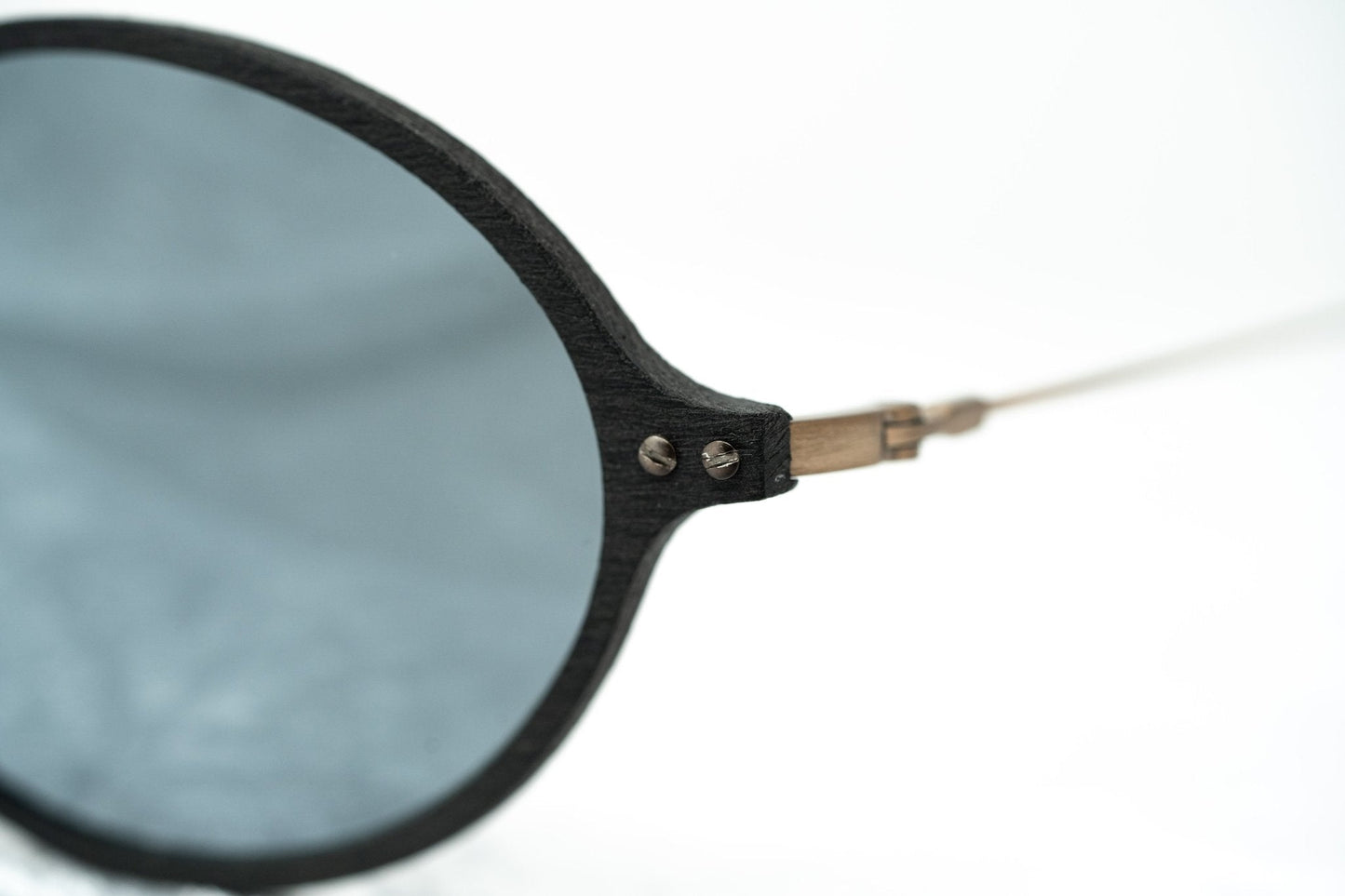 Ann Demeulemeester Sunglasses Oval Black and Grey Mirror AD64C2SUN