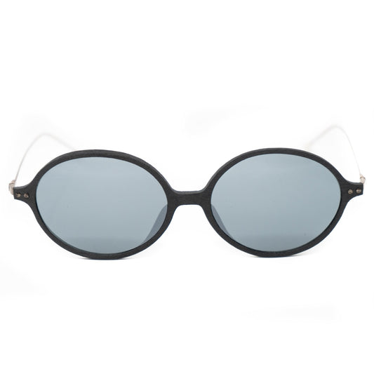 Ann Demeulemeester Sunglasses Oval Black and Grey Mirror AD64C2SUN