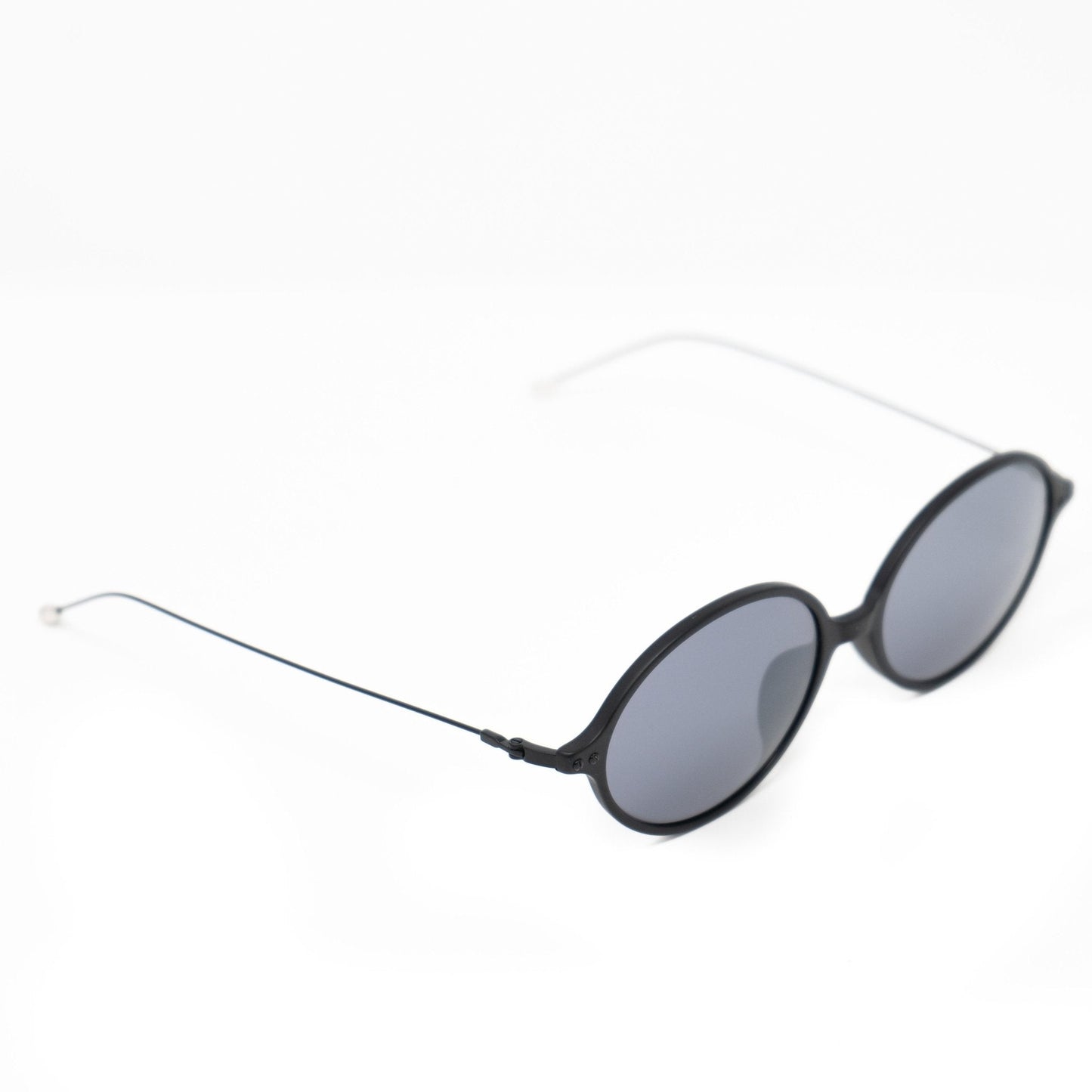 Ann Demeulemeester Sunglasses Oval Matte Black and Grey AD64C4SUN