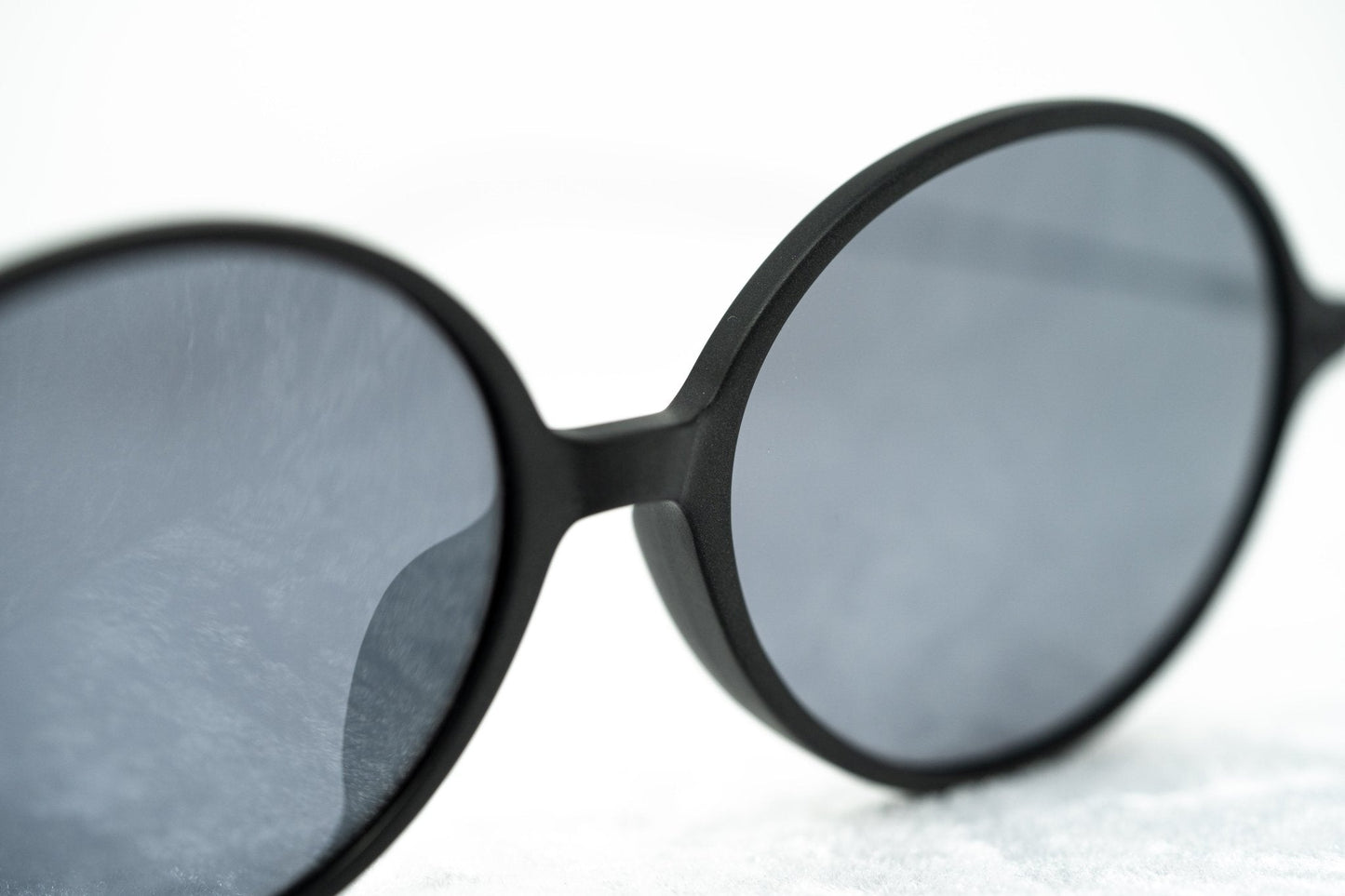 Ann Demeulemeester Sunglasses Oval Matte Black and Grey AD64C4SUN