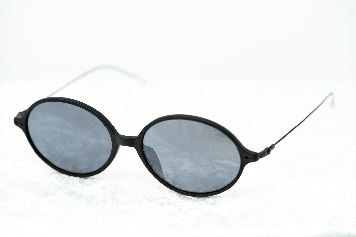 Ann Demeulemeester Sunglasses Oval Matte Black and Grey AD64C4SUN