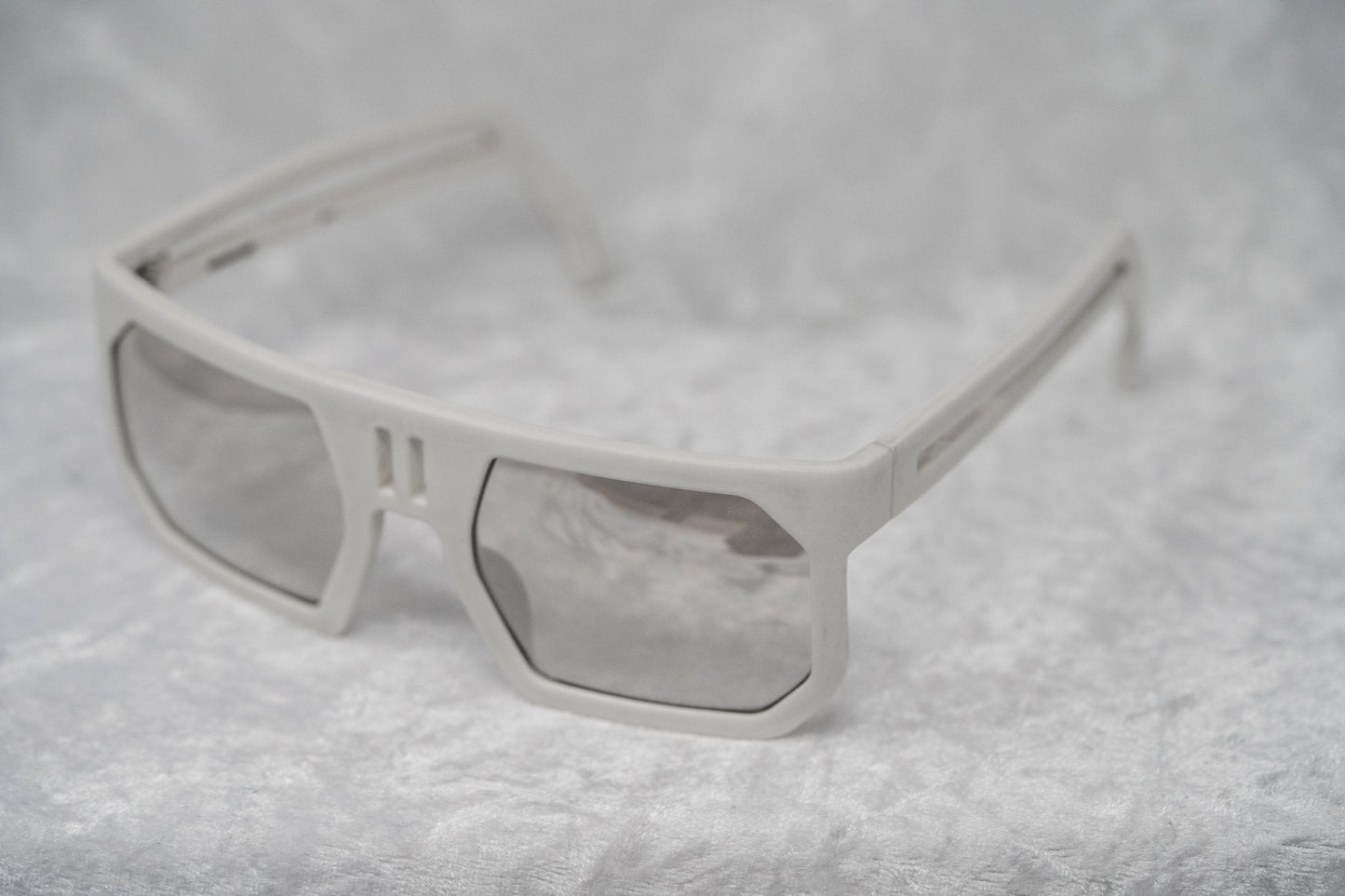 Boris Bidjan Saberi Men's Sunglasses Rectangular White BBS1C1SUN
