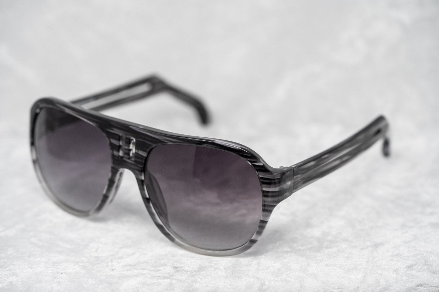 Boris Bidjan Saberi Sunglasses Striped Grey and Purple