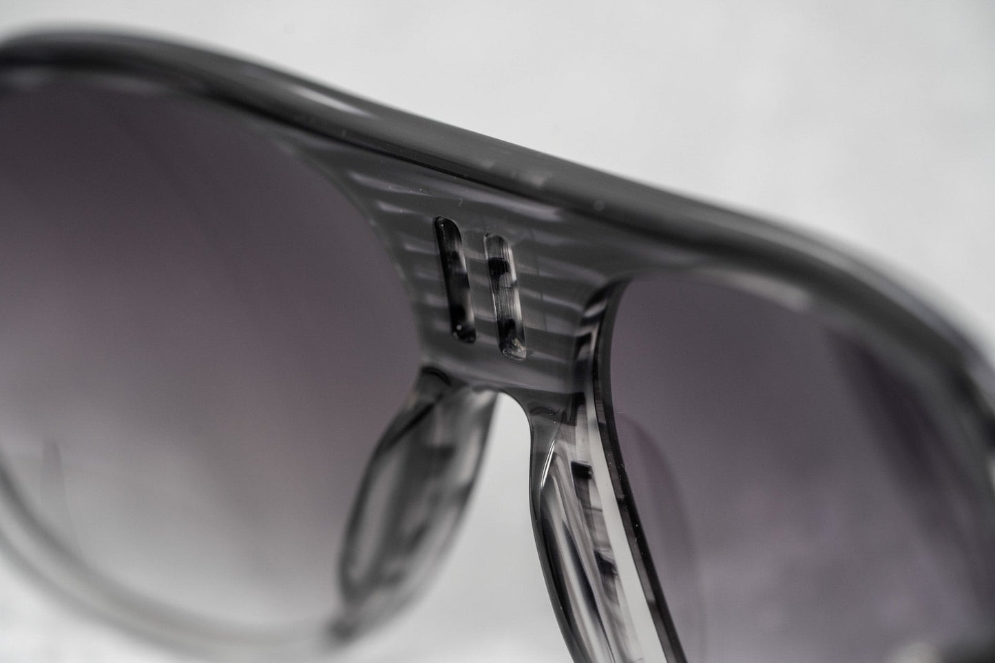 Boris Bidjan Saberi Sunglasses Striped Grey and Purple