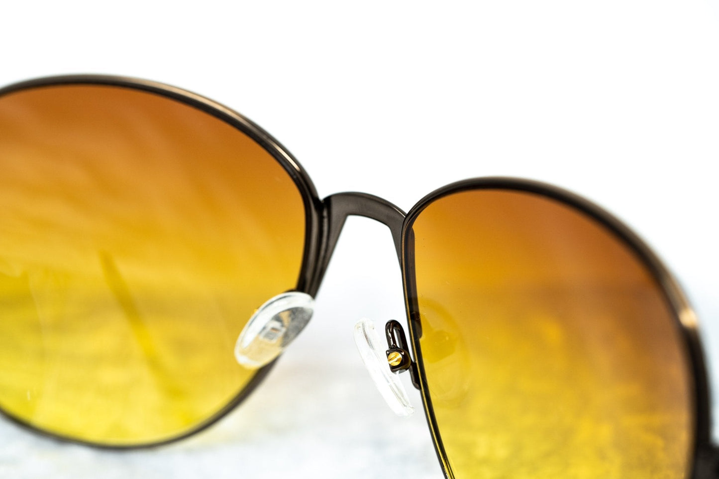 Buddhist Punk Sunglasses Rectangular Gold and Yellow