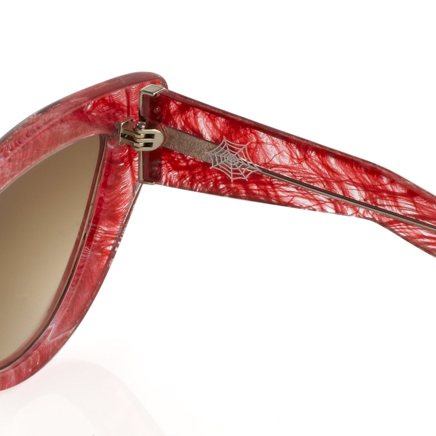 Charlotte Olympia Sunglasses Cat Eyes Red and Grey