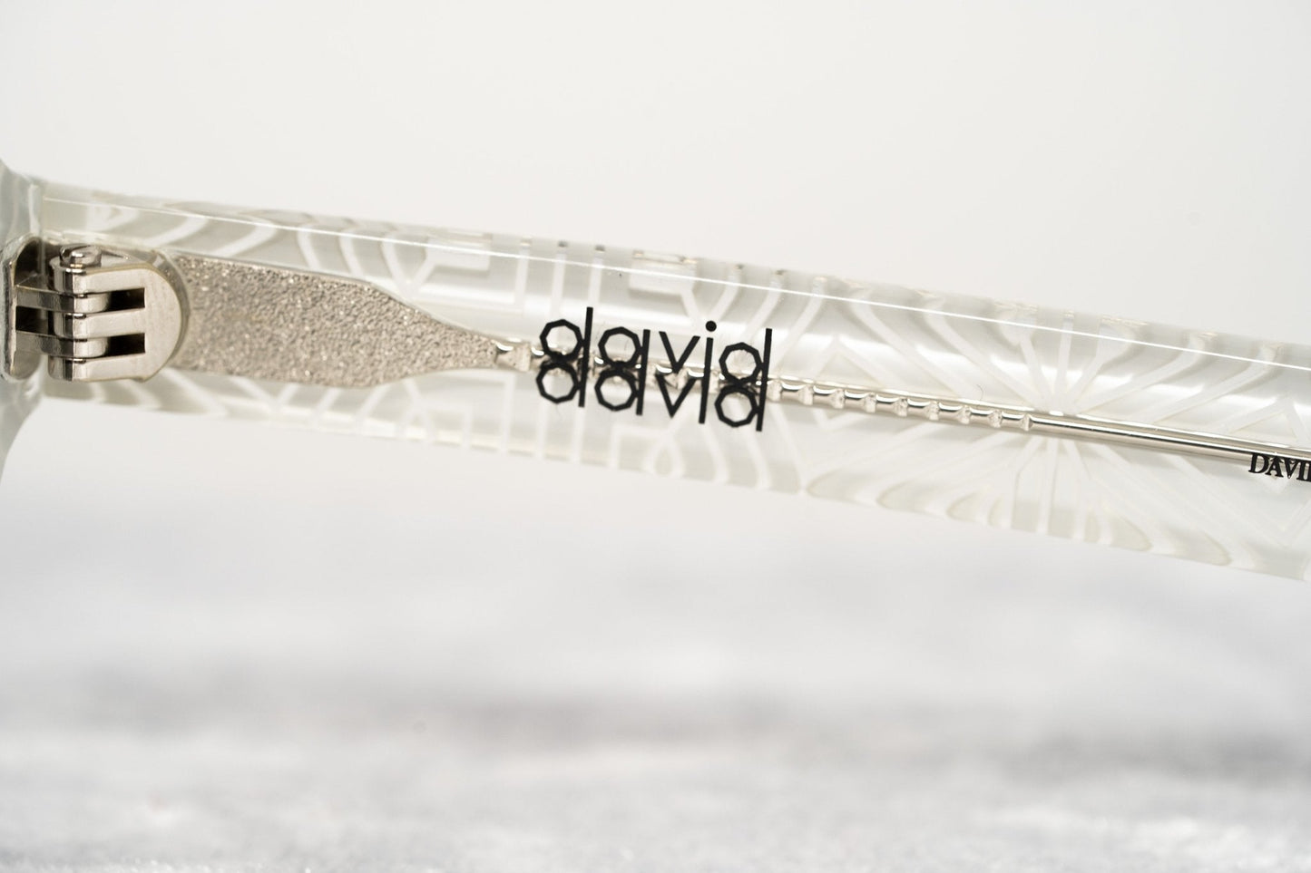 David David Sunglasses Round White and Dark Grey