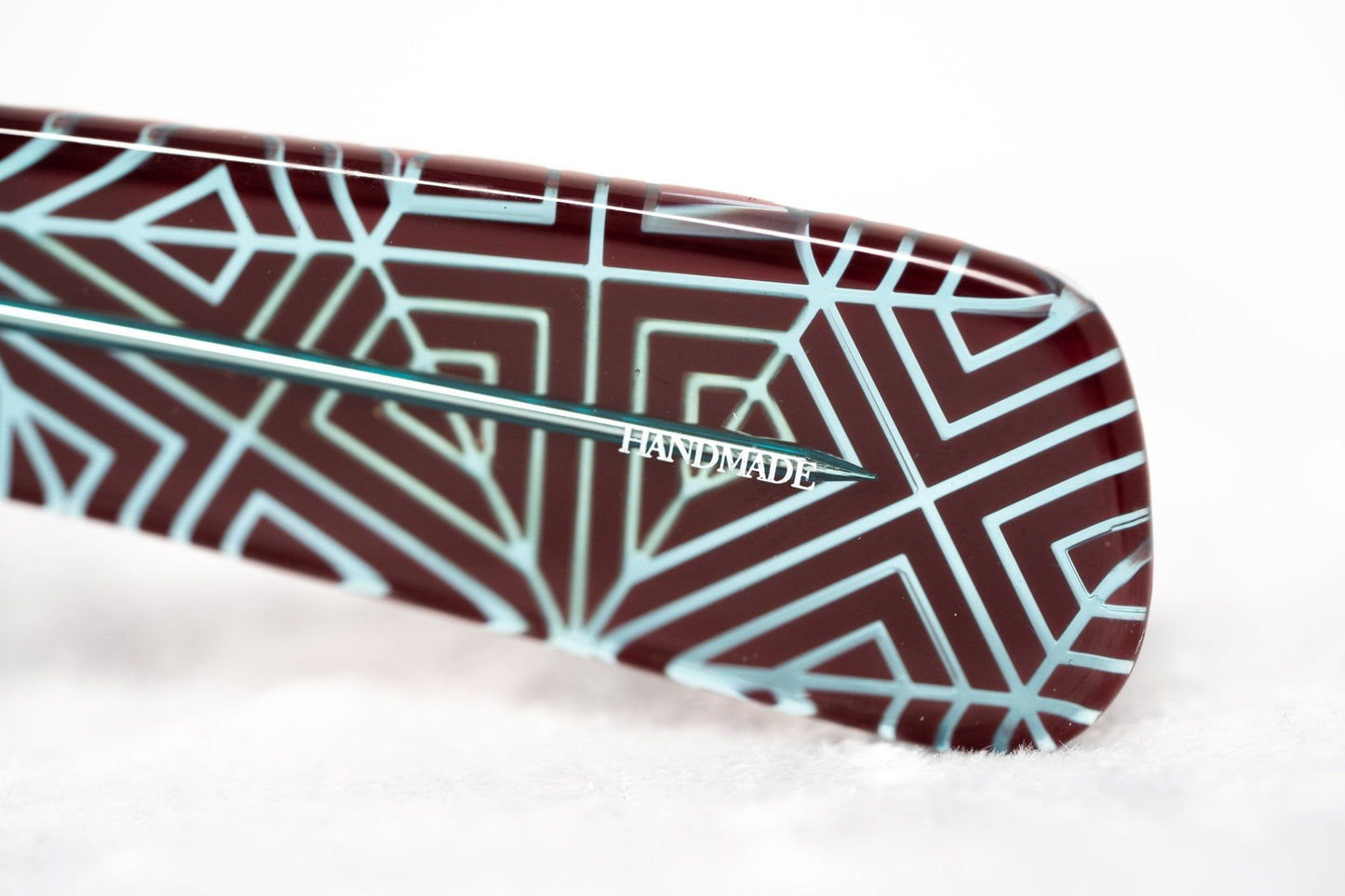 David David Sunglasses Round Red and Dark Blue