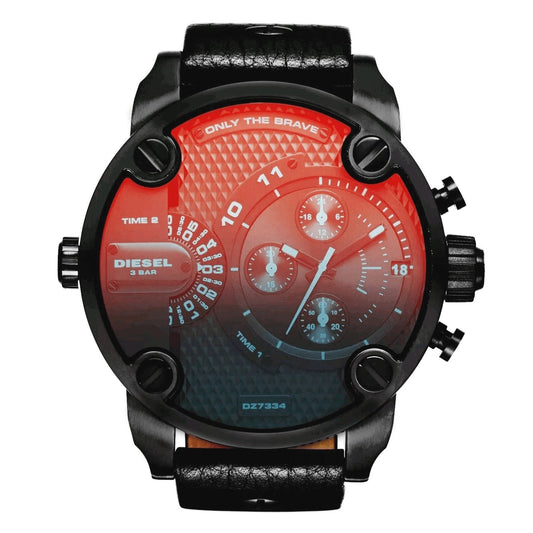 Diesel Men's Chronograph Watch Little Daddy Orange Black