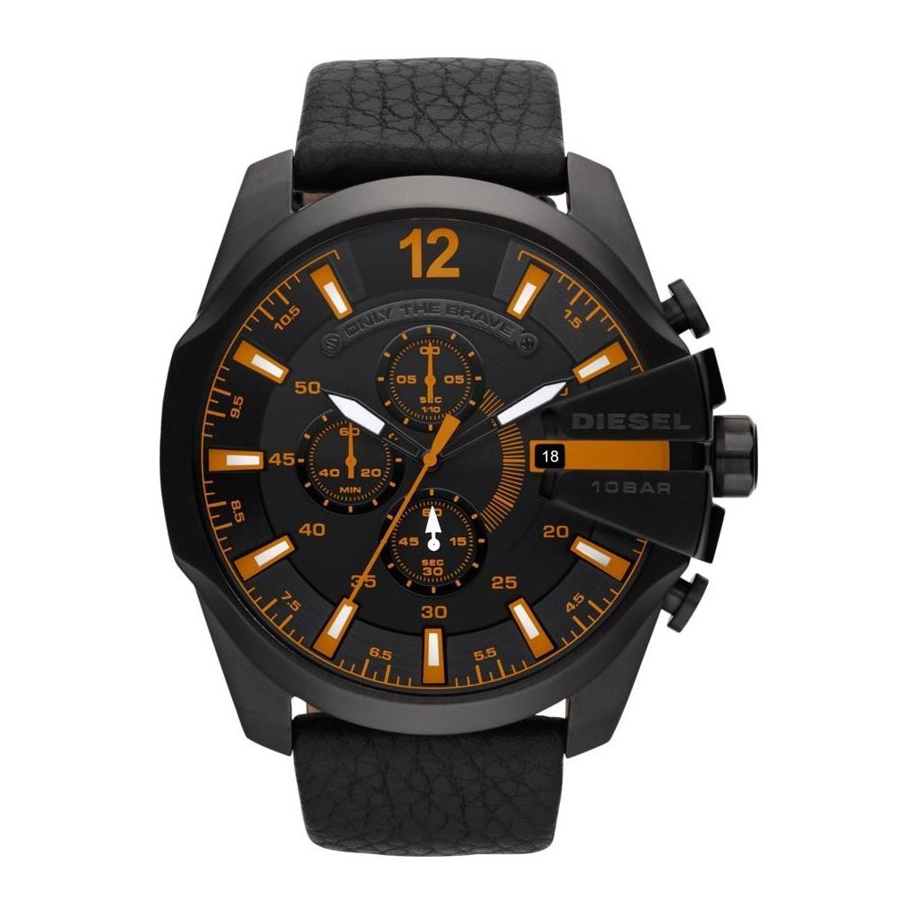 Diesel Men's Chronograph Watch Mega Chief Black