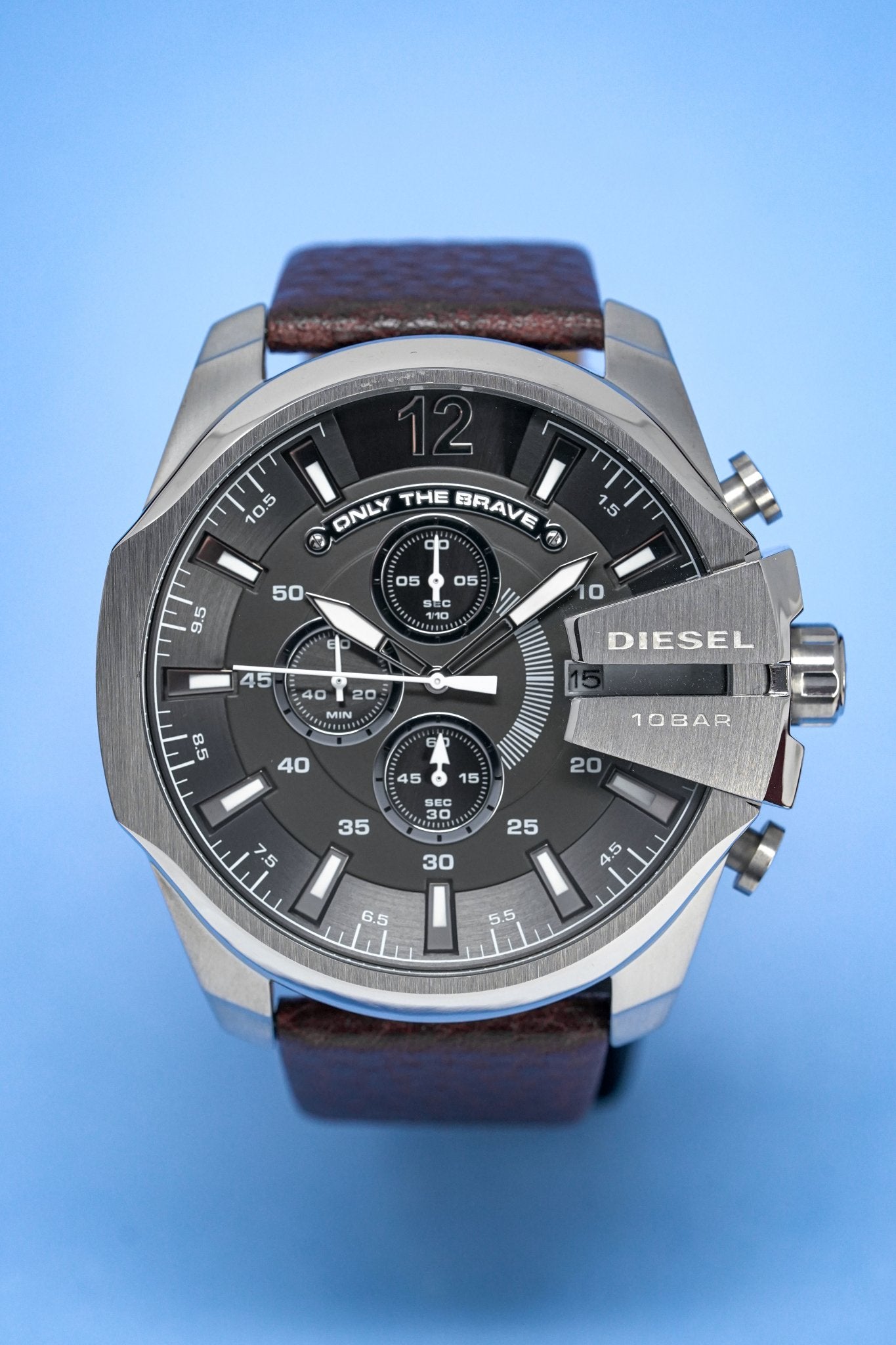 Diesel Men's Chronograph Watch Mega Chief Grey Brown