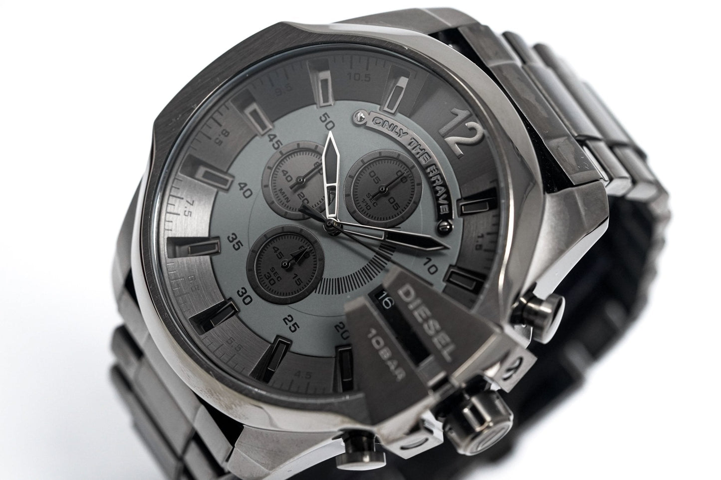 Diesel Men's Chronograph Watch Mega Chief IP Gun Metal