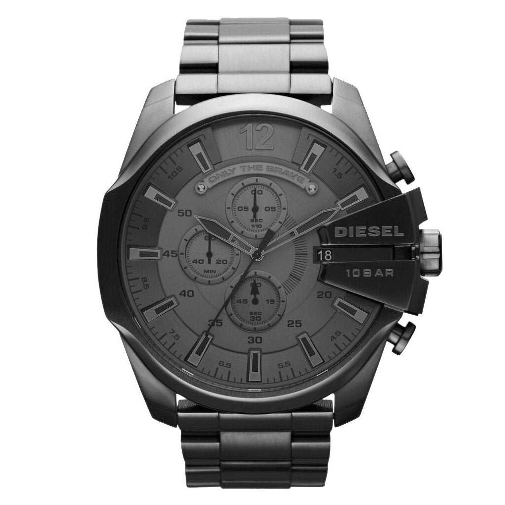 Diesel Men's Chronograph Watch Mega Chief IP Gun Metal