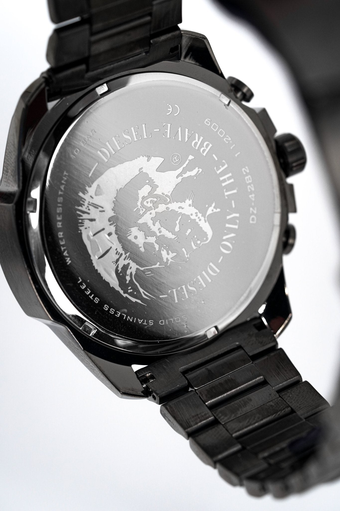 Diesel Men's Chronograph Watch Mega Chief IP Gun Metal