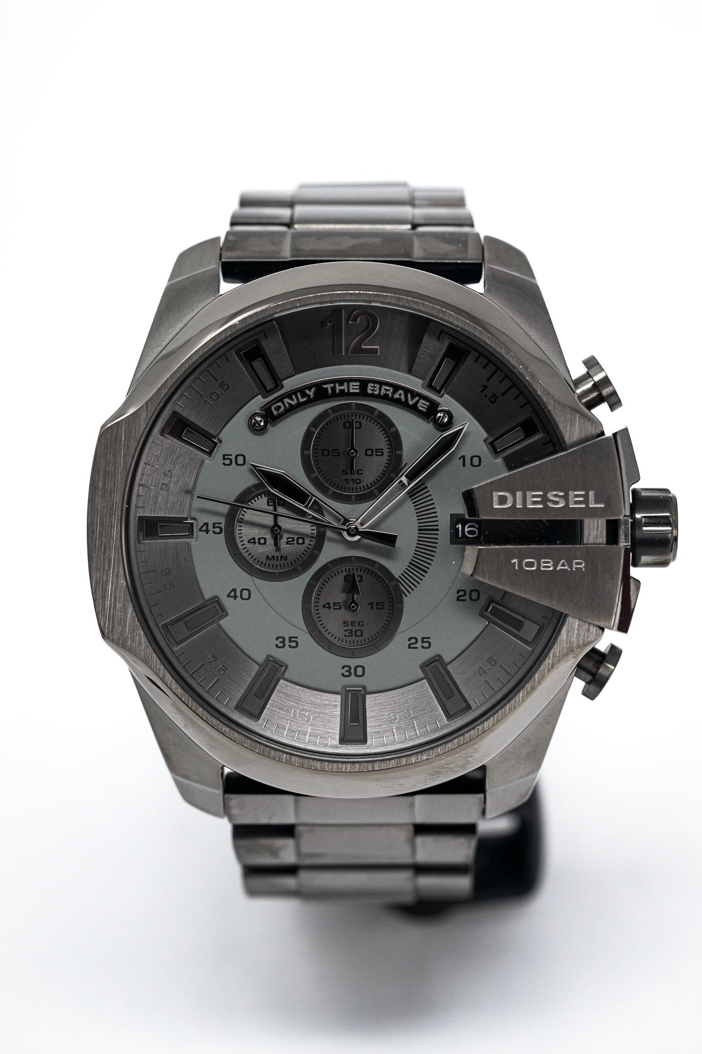 Diesel Men's Chronograph Watch Mega Chief IP Gun Metal