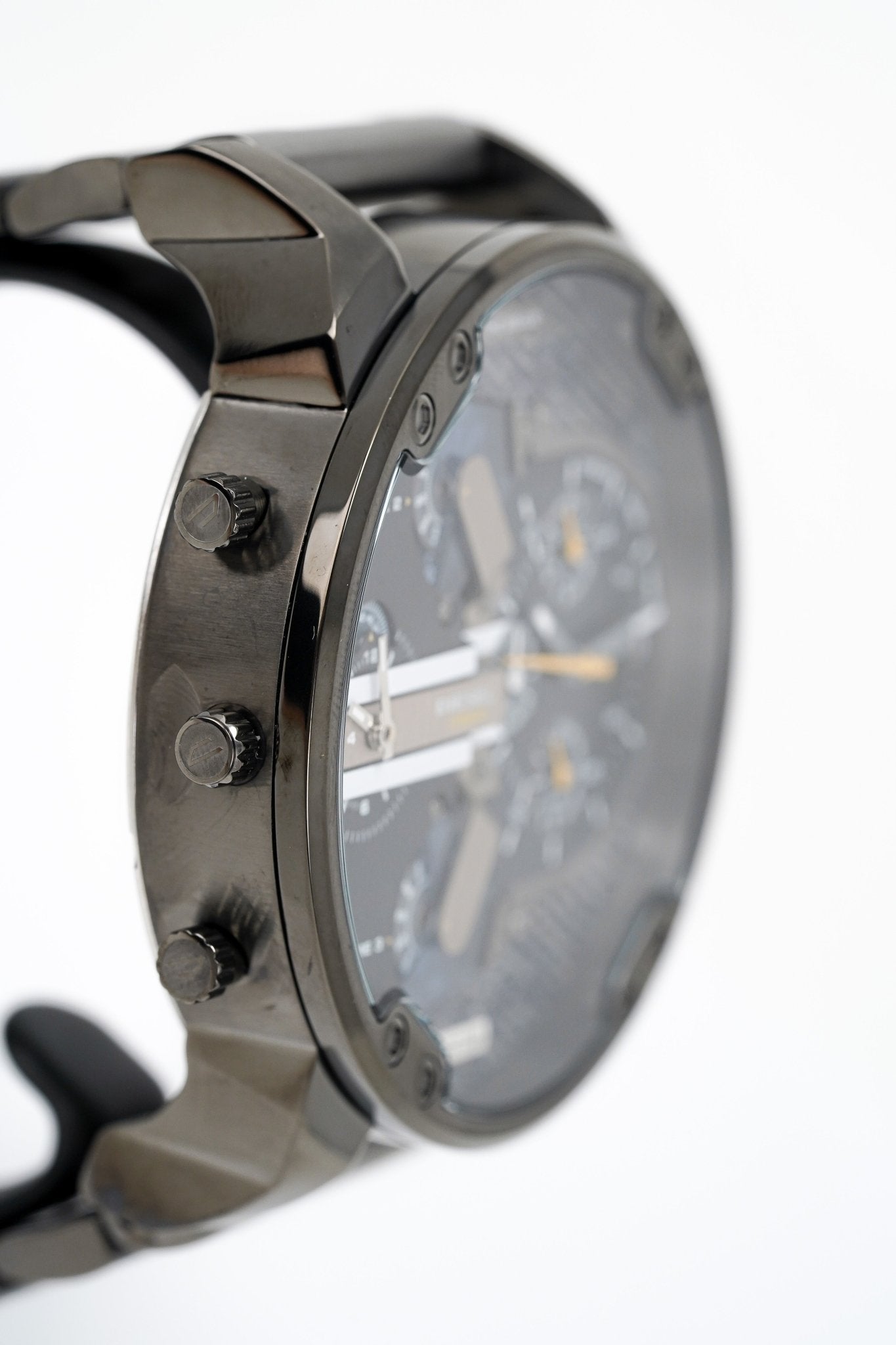 Diesel Men's Chronograph Watch Mr Daddy 2.0 Black Blue DZ7331