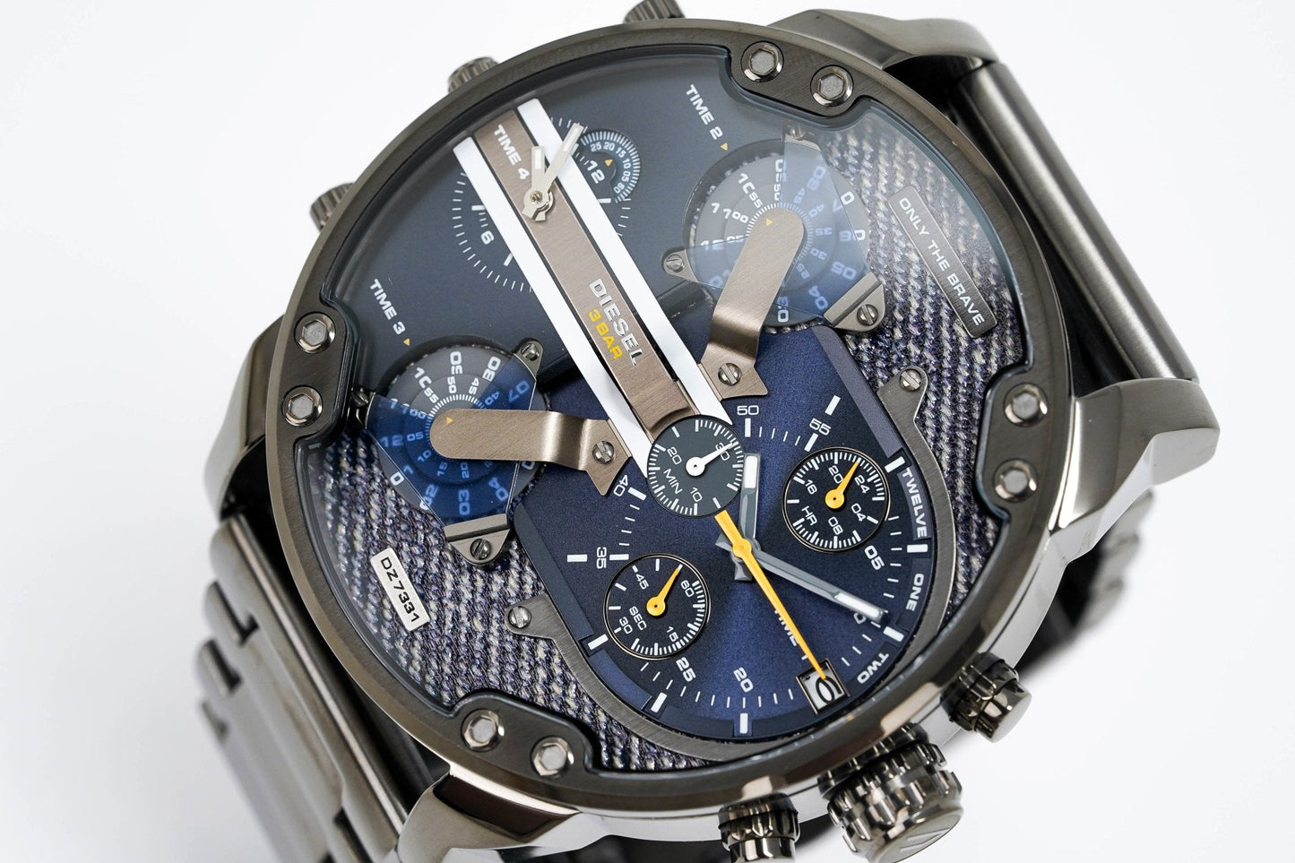 Diesel Men's Chronograph Watch Mr Daddy 2.0 Black Blue DZ7331