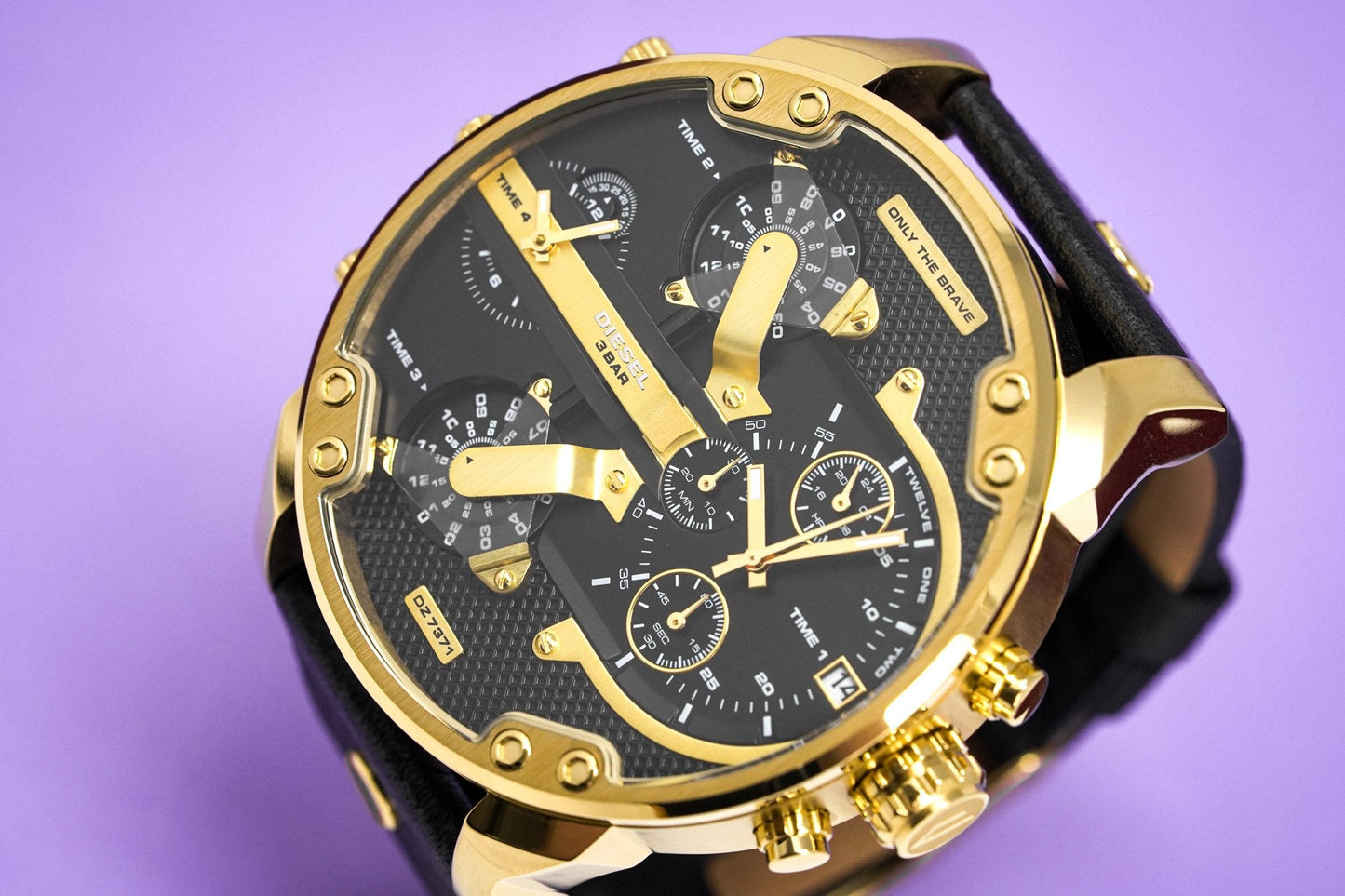 Diesel Men's Watch Chronograph Mr Daddy 2.0 Black Gold