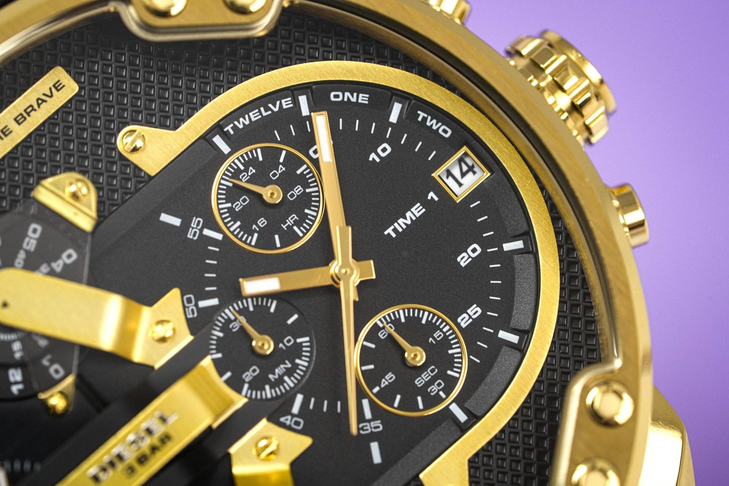 Diesel Men's Watch Chronograph Mr Daddy 2.0 Black Gold