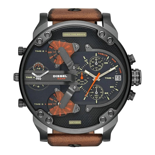 Diesel Men's Chronograph Watch Mr Daddy 2.0 Gun Metal DZ7332