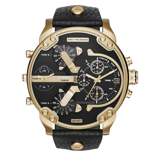 Diesel Men's Watch Chronograph Mr Daddy 2.0 Black Gold