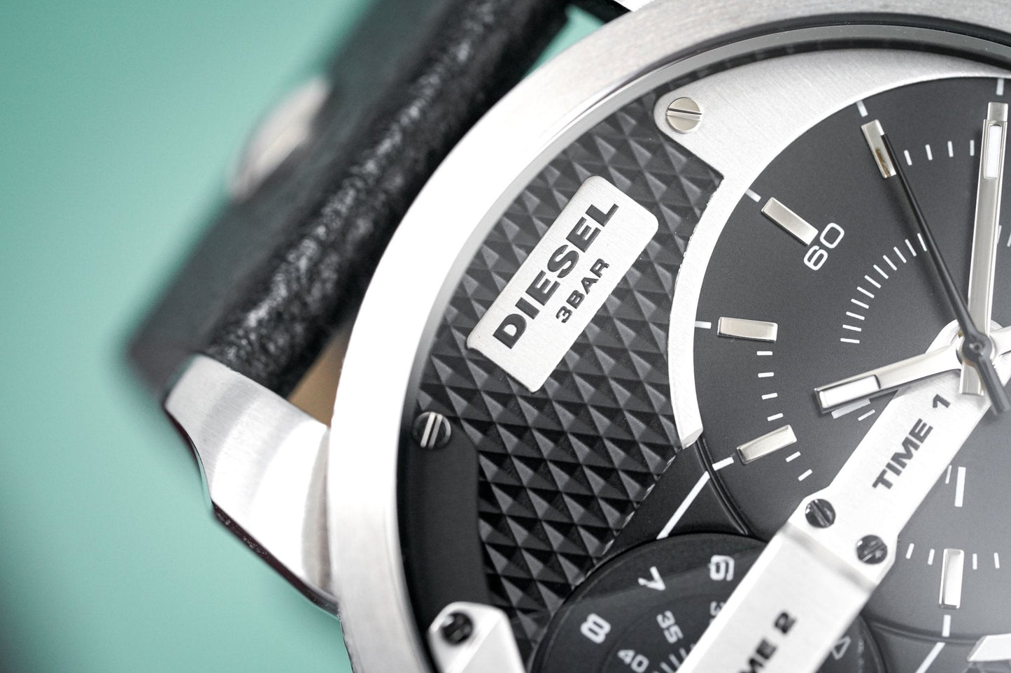 Diesel Men's Watch Mini Daddy Silver Black
