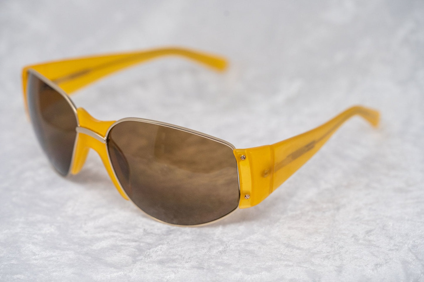 Eley Kishimoto Sunglasses Oversized Yellow and Brown 5EKC1