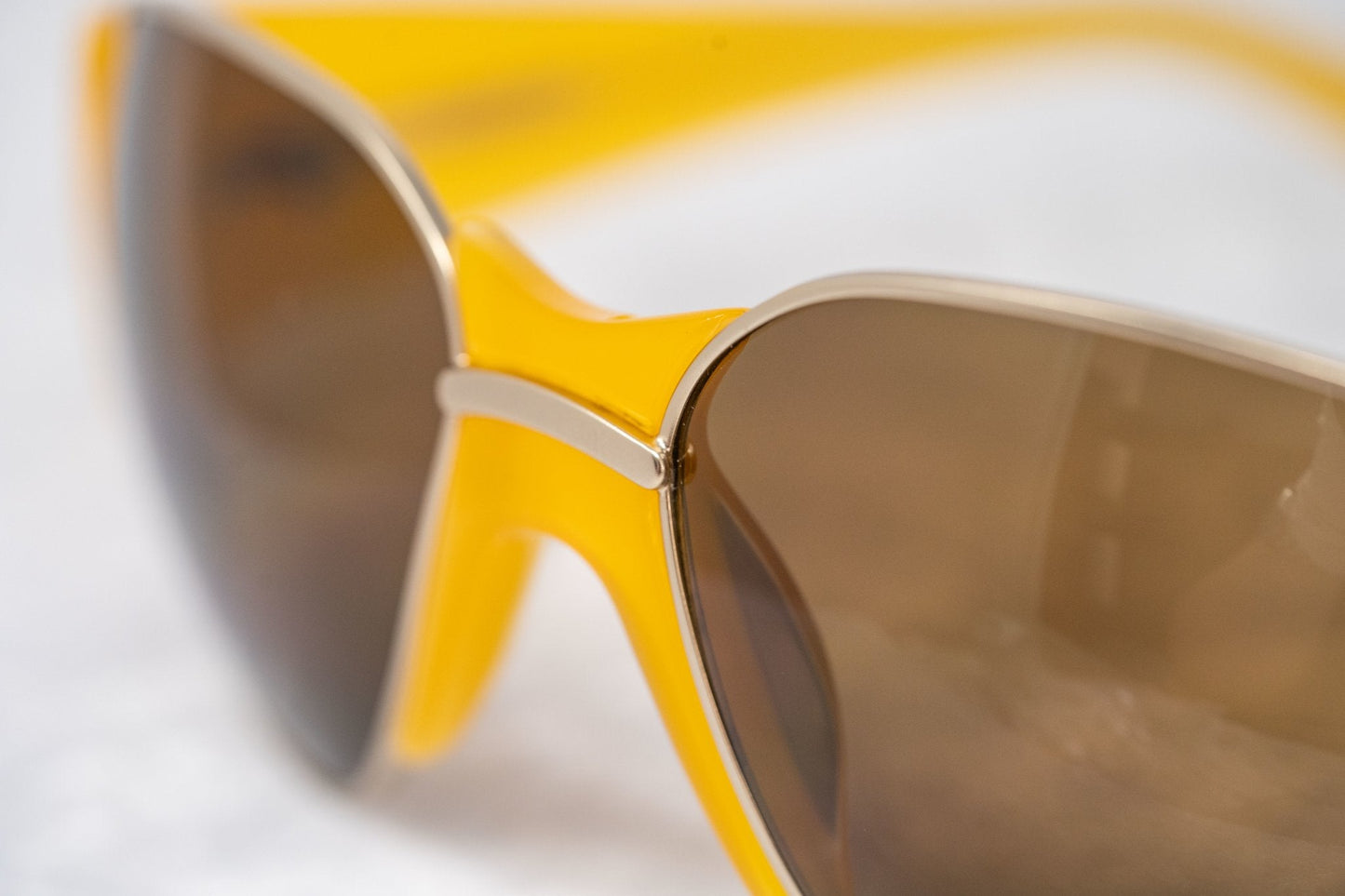 Eley Kishimoto Sunglasses Oversized Yellow and Brown 5EKC1