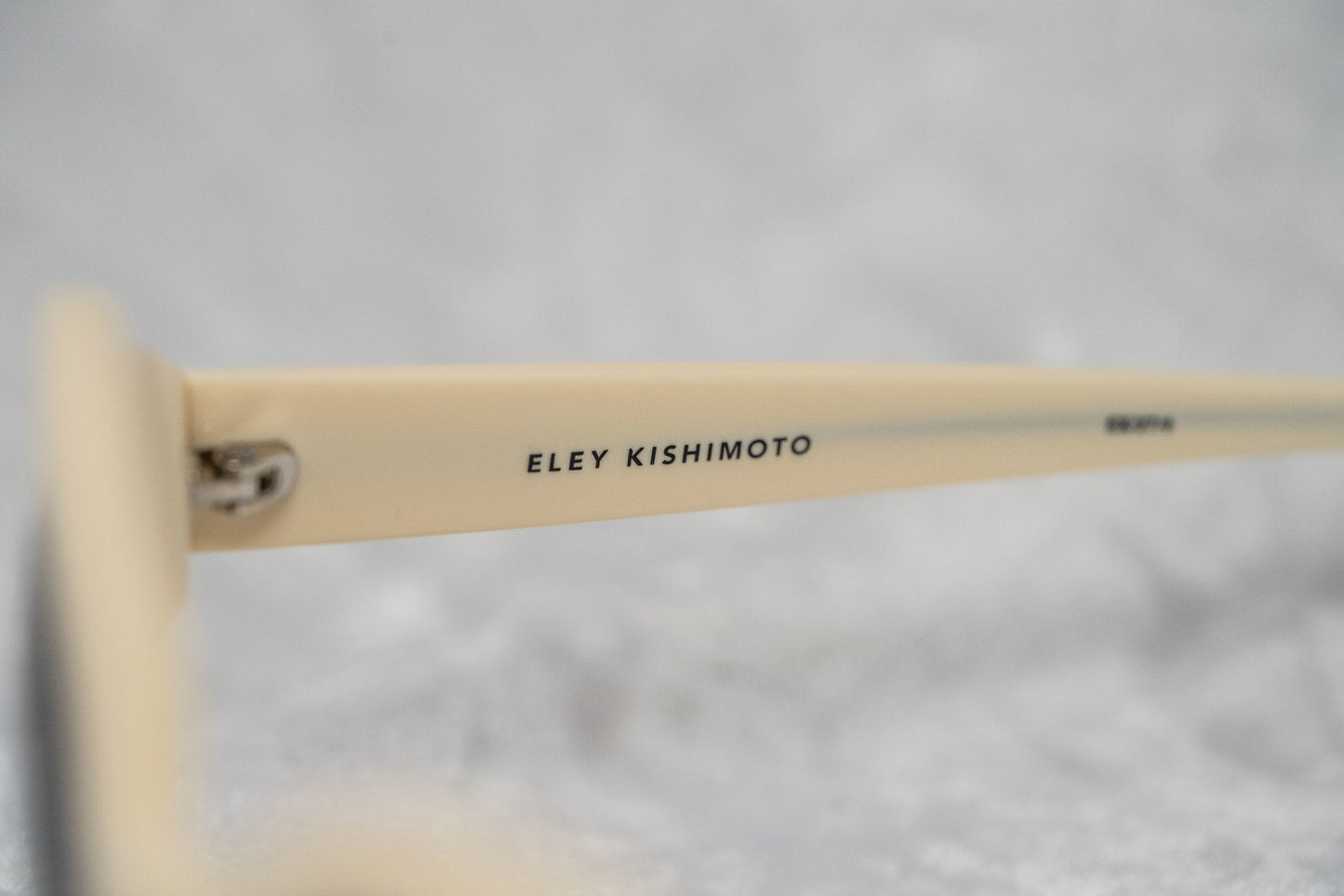 Eley Kishimoto Ladies Sunglasses Oversized Round Cream and Brown EK27C4SUN