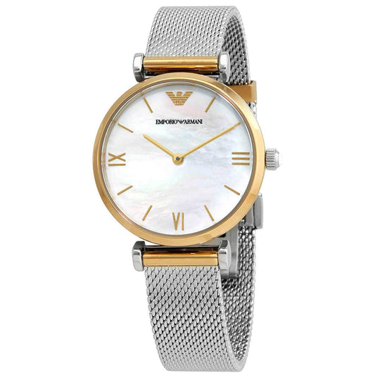 Emporio Armani Ladies Watch Gianni T-Bar Two-Tone AR2068