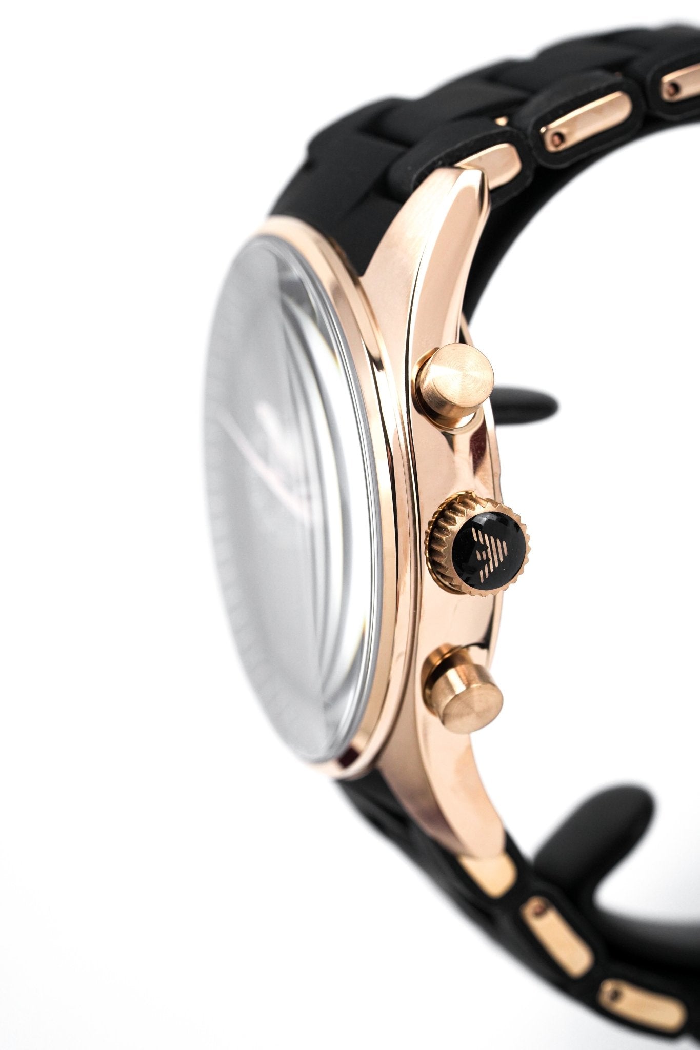 Emporio Armani Sportivo Chronograph Watch Rose Gold PVD AR5906