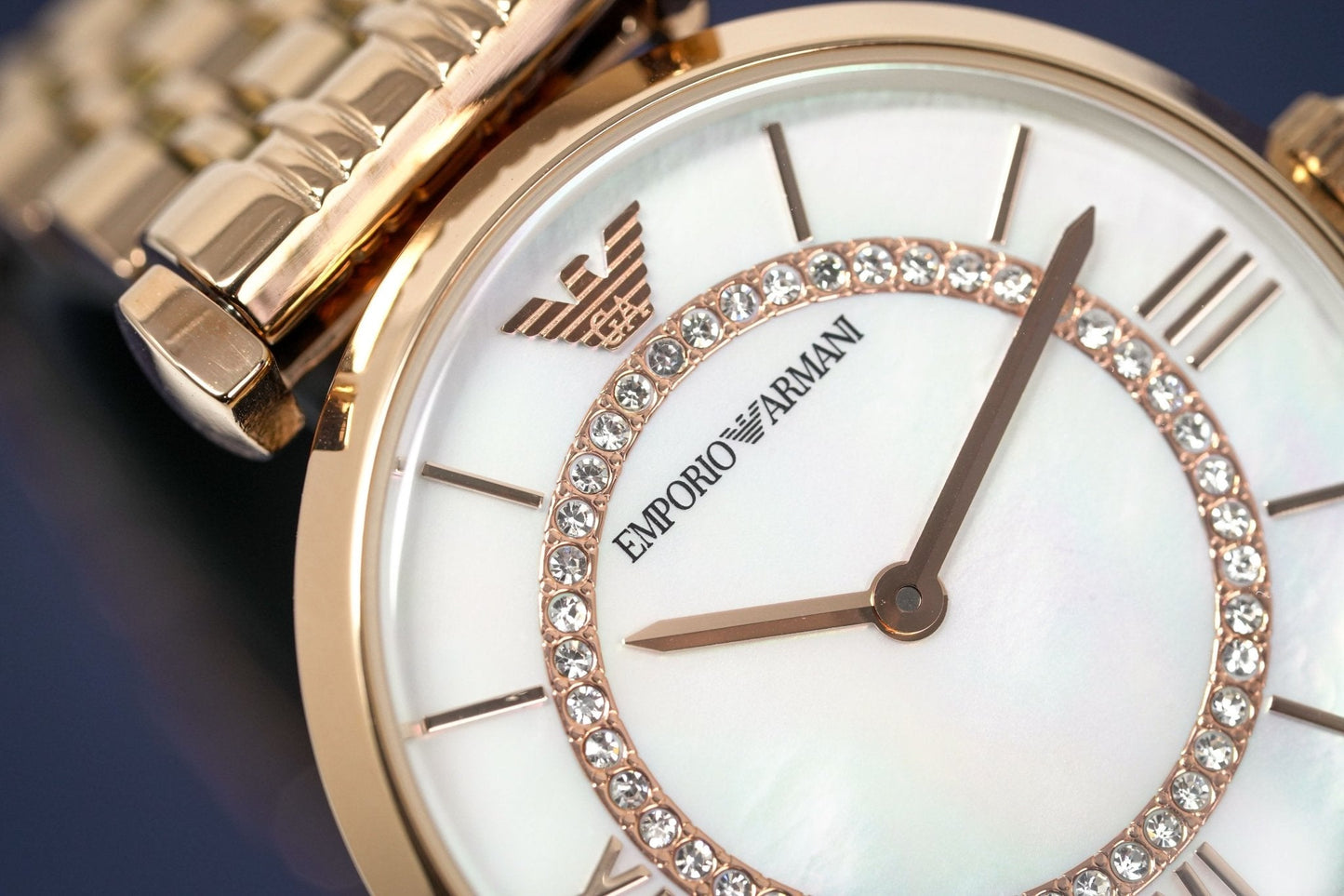 Emporio Armani Ladies Watch T-Bar Gianni Rose Gold AR1909