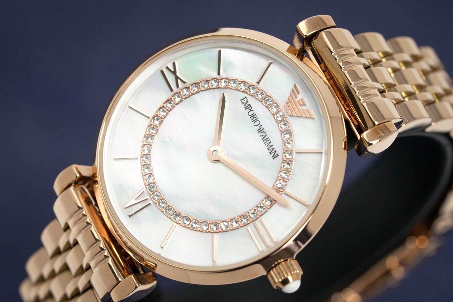 Emporio Armani Ladies Watch T-Bar Gianni Rose Gold AR1909